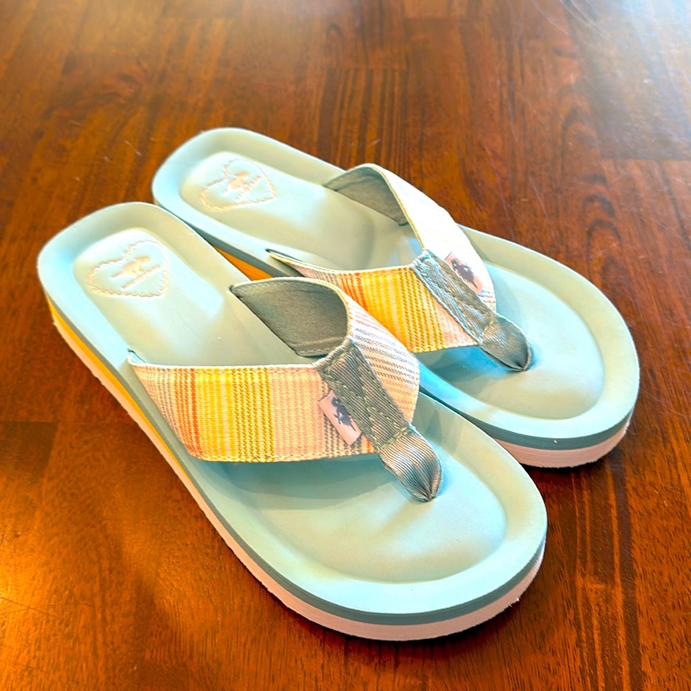 Rocket Dog Wedge Flip Flops, Size 7